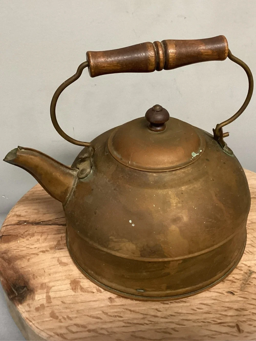 🟠 Vintage - Paul Revere Copper Crafted Tea Pot - Tea Kettle - Rome NY - Unique